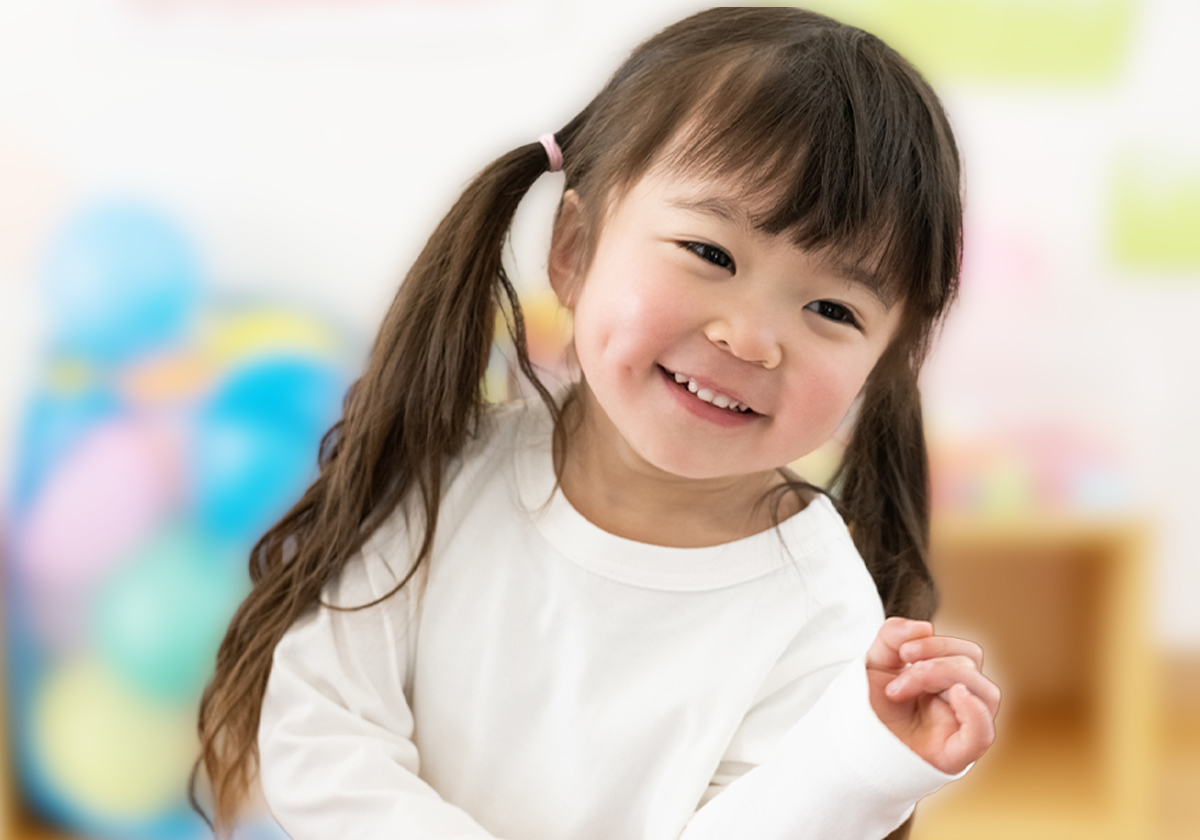 笑顔の子どもの様子