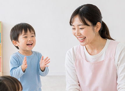 経験豊富なスタッフによる保育